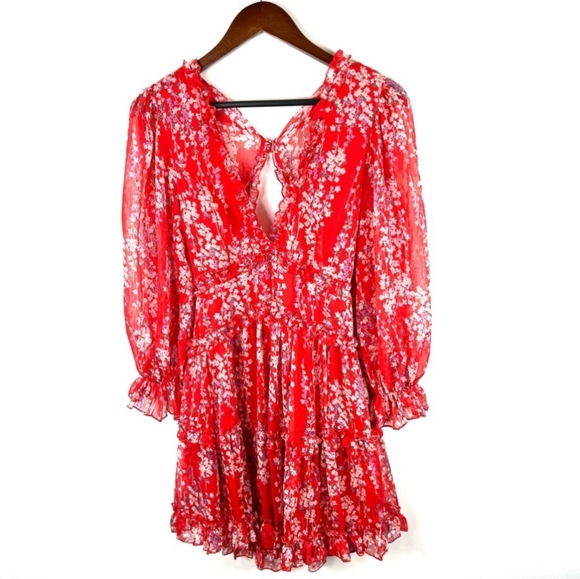 NWT Angel Biba floral mini dress - Picture 12 of 12